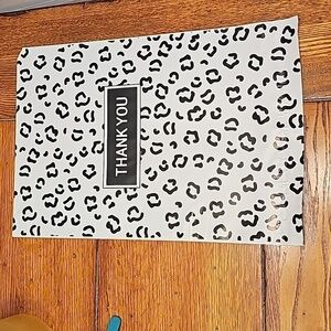 Ten 10x13 black leopard poly mailers